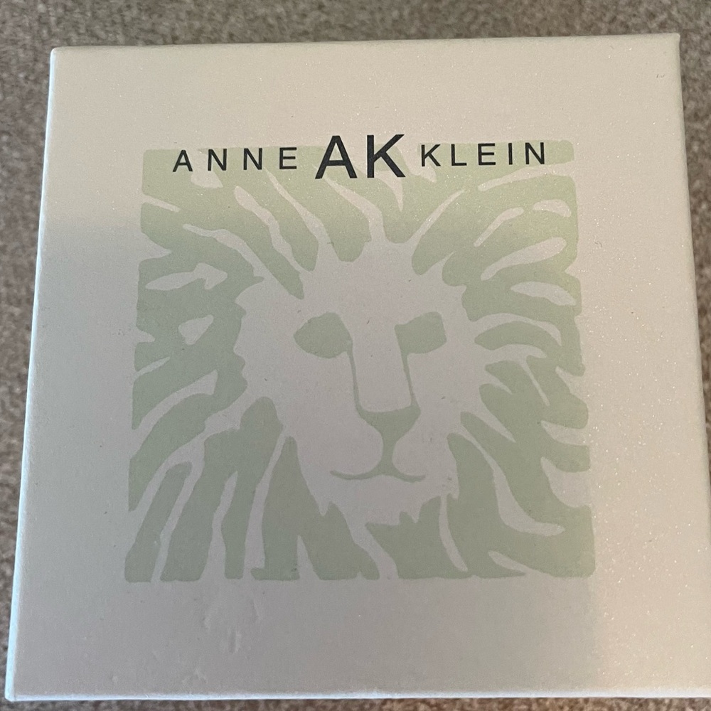 Anne Klein Rose Colored Gold Earrings & Necklace Box Set - Picture 2 of 6